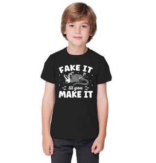 Obrázek 1 produktu Dětské tričko Líná Vačice Fake it 'til you make it