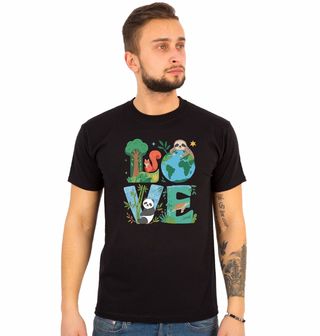 Obrázek 1 produktu Pánské tričko Láska k Planetě Zemi LOVE