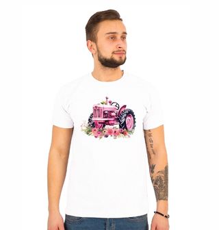 Obrázek 1 produktu Pánské tričko Růžový Traktor