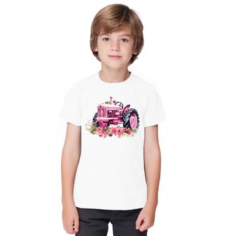 Obrázek 1 produktu Dětské tričko Růžový Traktor