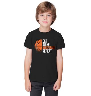 Obrázek 1 produktu Dětské tričko Jez Spi Hraj Basketbal Opakuj Eat Sleep Basketball Repeat