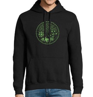 Obrázek 1 produktu Pánská mikina Kořeny života Slunce a Měsíc Tree of Life Mandala