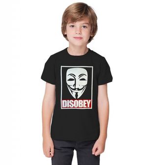 Obrázek 1 produktu Dětské tričko Anonymous Disobey Nepodřizuj se 