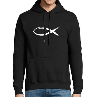 Obrázek 1 produktu Pánská mikina Křesťanský symbol Ichthys Christian Fish