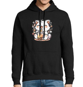 Obrázek 1 produktu Pánská mikina Kawaii Kočka s Bubble Tea