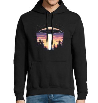 Obrázek 1 produktu Pánská mikina 8bit Přílet Mimozemšťanů Pixalated UFO