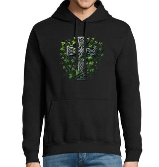 Obrázek 1 produktu Pánská mikina Keltský Kříž Svázaný Břečťanem