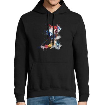 Obrázek 1 produktu Pánská mikina Hokejový Útočník Watercolor Hockey Player