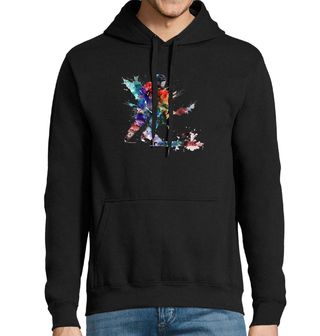 Obrázek 1 produktu Pánská mikina Hokejový Obránce Watercolor Hockey Player