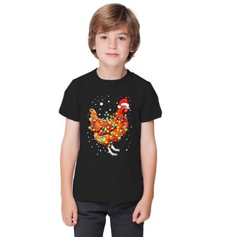 Obrázek 1 produktu Dětské tričko Vánoční Slepice plná Světel