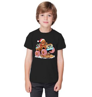 Obrázek 1 produktu Dětské tričko Vánoční Perníček v Monster Trucku