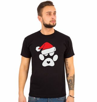 Obrázek 1 produktu Pánské tričko Vánoční Tlapka v Čepici