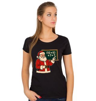 Obrázek 1 produktu Dámské tričko Santa Učitel Matematiky