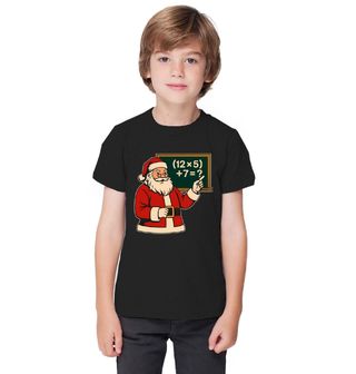 Obrázek 1 produktu Dětské tričko Santa Učitel Matematiky