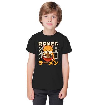 Obrázek 1 produktu Dětské tričko Oranžová Kočka a Ramen