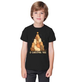 Obrázek 1 produktu Dětské tričko Kočičí Vánoční Stromek O Christmas Tree