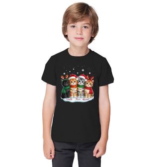 Obrázek 1 produktu Dětské tričko Vánoční Koťata na Sněhu