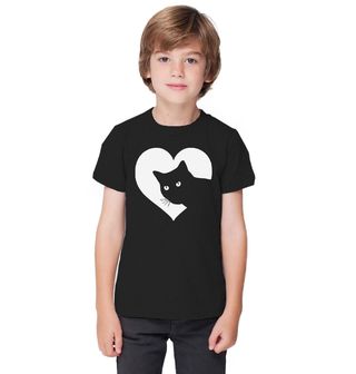 Obrázek 1 produktu Dětské tričko Kočičí Stín v Srdci