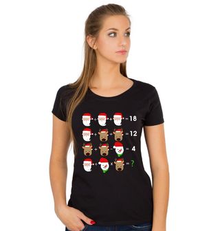 Obrázek 1 produktu Dámské tričko Vánoční Rovnice