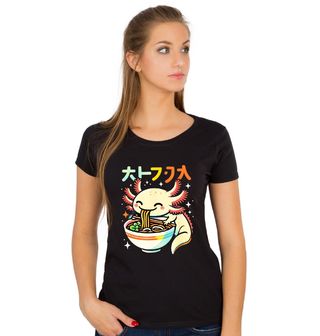 Obrázek 1 produktu Dámské tričko Axolotl s Miskou Ramen Nudlí