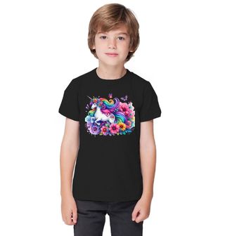 Obrázek 1 produktu Dětské tričko Jednorožec v Květinovém Snu
