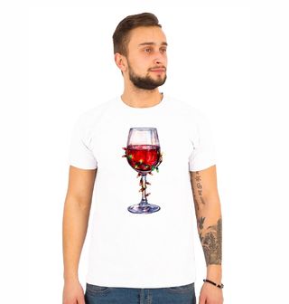 Obrázek 1 produktu Pánské tričko Vánoční Víno ve Světýlkách