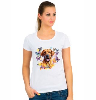 Obrázek 1 produktu Dámské tričko Rhodéský ridgeback v Motýlí Zahradě