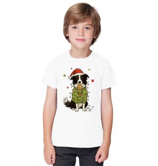 Obrázek 1 produktu Dětské tričko Vánoční Border kolie