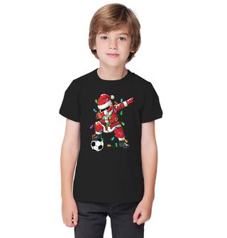 Obrázek 1 produktu Dětské tričko Vánoční Dabující Santa Fotbalista