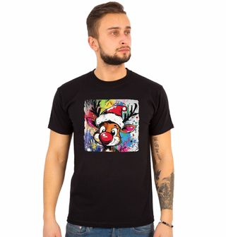 Obrázek 1 produktu Pánské tričko Vánoční Sob Rudolf Graffiti