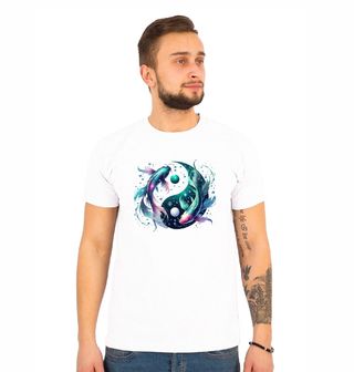 Obrázek 1 produktu Pánské tričko Jin a Jang Kapr Koi Horoskop Ryby