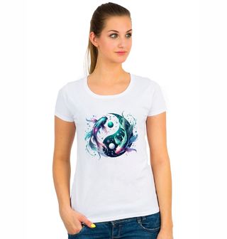 Obrázek 1 produktu Dámské tričko Jin a Jang Kapr Koi Horoskop Ryby