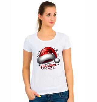 Obrázek 1 produktu Dámské tričko Vánoční Santova Čepice