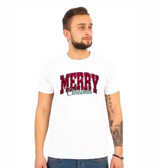 Obrázek 1 produktu Pánské tričko Třpytivé Vánoce Merry Christmas