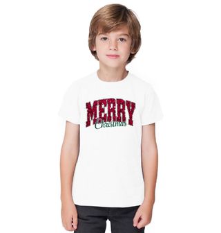 Obrázek 1 produktu Dětské tričko Třpytivé Vánoce Merry Christmas