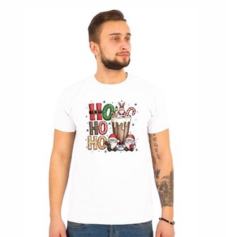 Obrázek 1 produktu Pánské tričko Vánoční Káva Ho Ho Ho