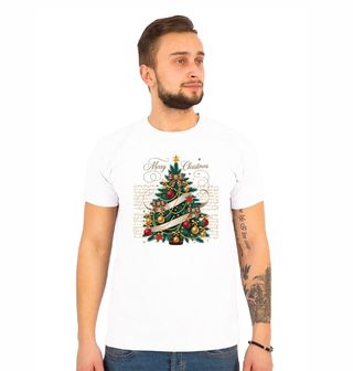 Obrázek 1 produktu Pánské tričko Zlaté Vánoce Merry Christmas