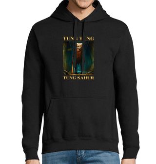 Obrázek 1 produktu Pánská mikina Tung Tung Tung Sahur Strážce Kanálu