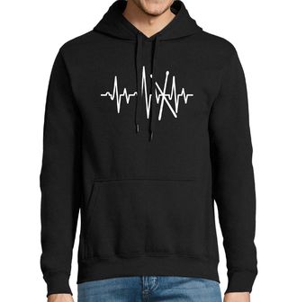 Obrázek 1 produktu Pánská mikina Kardiogram a Paličky na Bubny