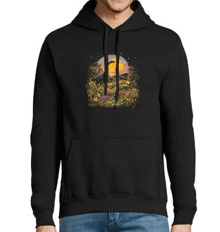 Obrázek 1 produktu Pánská mikina Brachiosaurus v květinové džungli