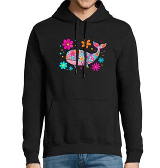 Obrázek 1 produktu Pánská mikina Květinová Velryba