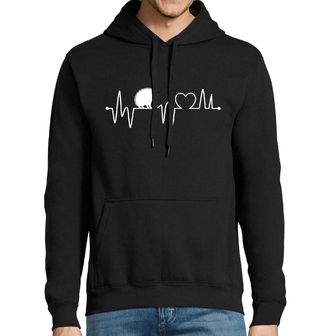 Obrázek 1 produktu Pánská mikina Kardiogram lásky a Ježek