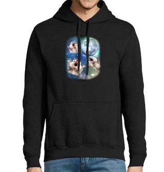 Obrázek 1 produktu Pánská mikina Ježci vyjící na Měsíc