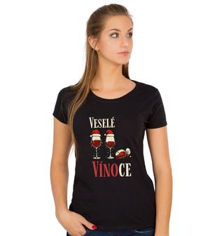 Obrázek 1 produktu Dámské tričko Veselé Vínoce