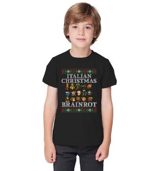 Obrázek 1 produktu Dětské tričko Vánoční Italský Brainrot Italian Christmas Brainrot