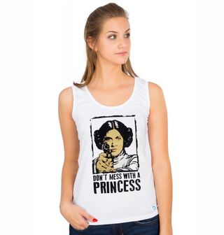 Obrázek 1 produktu Dámské tílko Star Wars "Nezahrávej si s princeznou" Leia