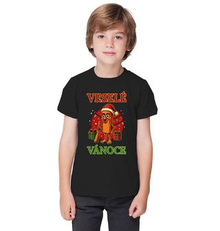 Obrázek 1 produktu Dětské tričko Vánoční Tung Tung Tung Sahur Veselé Vánoce