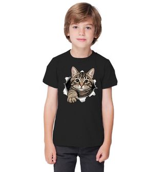 Obrázek 1 produktu Dětské tričko Mourovatá Kočka pod Kůží