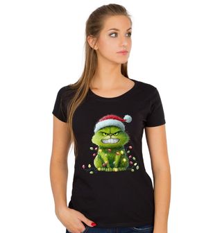 Obrázek 1 produktu Dámské tričko Vánoční Kočka Grinch