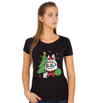 Obrázek 1 produktu Dámské tričko Vánoční Santa Labubu